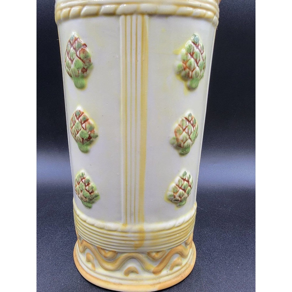 Vintage Ceramic Pasta Spaghetti Storage Container Artichoke Pasta TUSCAN Design - Picture 2 of 8